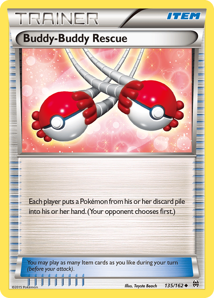 Buddy-Buddy Rescue (135/162) [XY: BREAKthrough] Pokemon Single Pokémon  | Multizone: Comics And Games