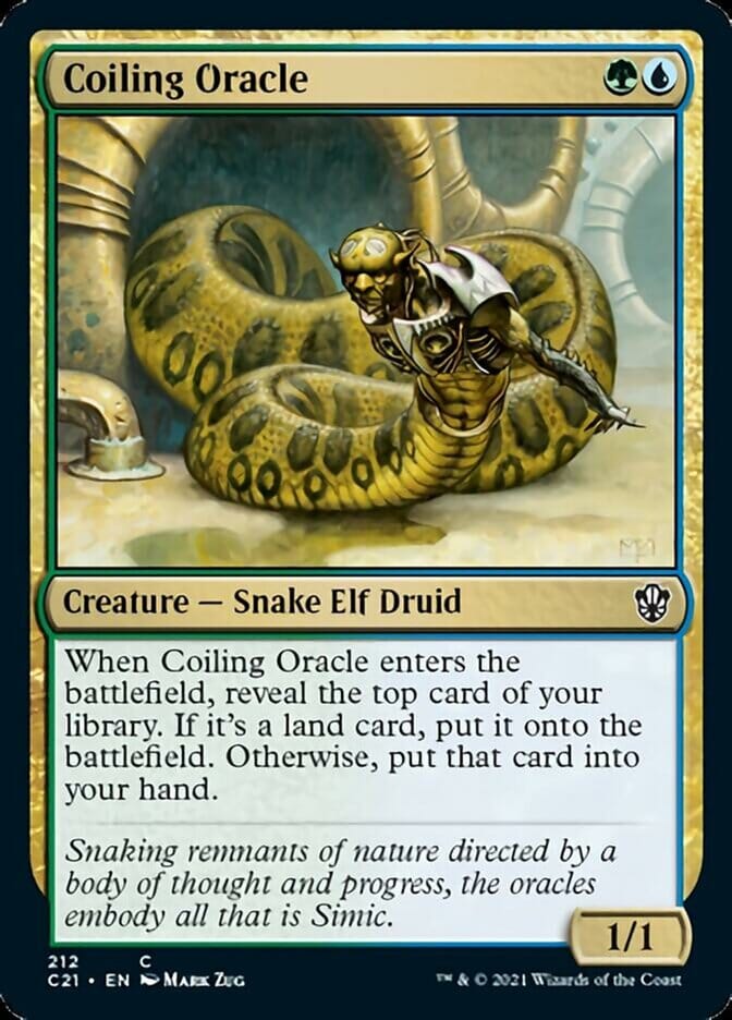 Coiling Oracle [Commander 2021] MTG Single Magic: The Gathering  | Multizone: Comics And Games