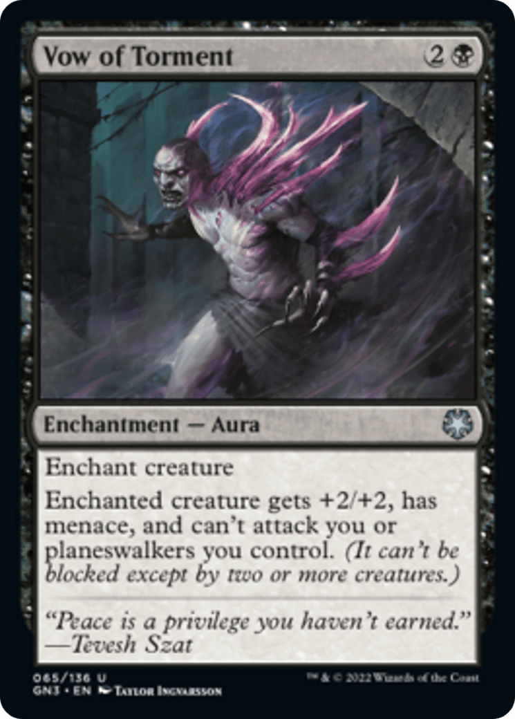 Vow of Torment [Game Night: Free-for-All] MTG Single Magic: The Gathering  | Multizone: Comics And Games