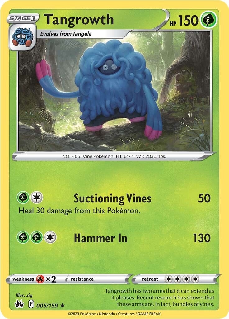 Tangrowth (005/159) [Sword & Shield: Crown Zenith] Pokemon Single Pokémon  | Multizone: Comics And Games
