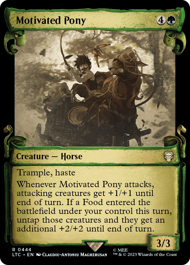Motivated Pony [The Lord of the Rings: Tales of Middle-Earth Commander Showcase Scrolls] MTG Single Magic: The Gathering  | Multizone: Comics And Games