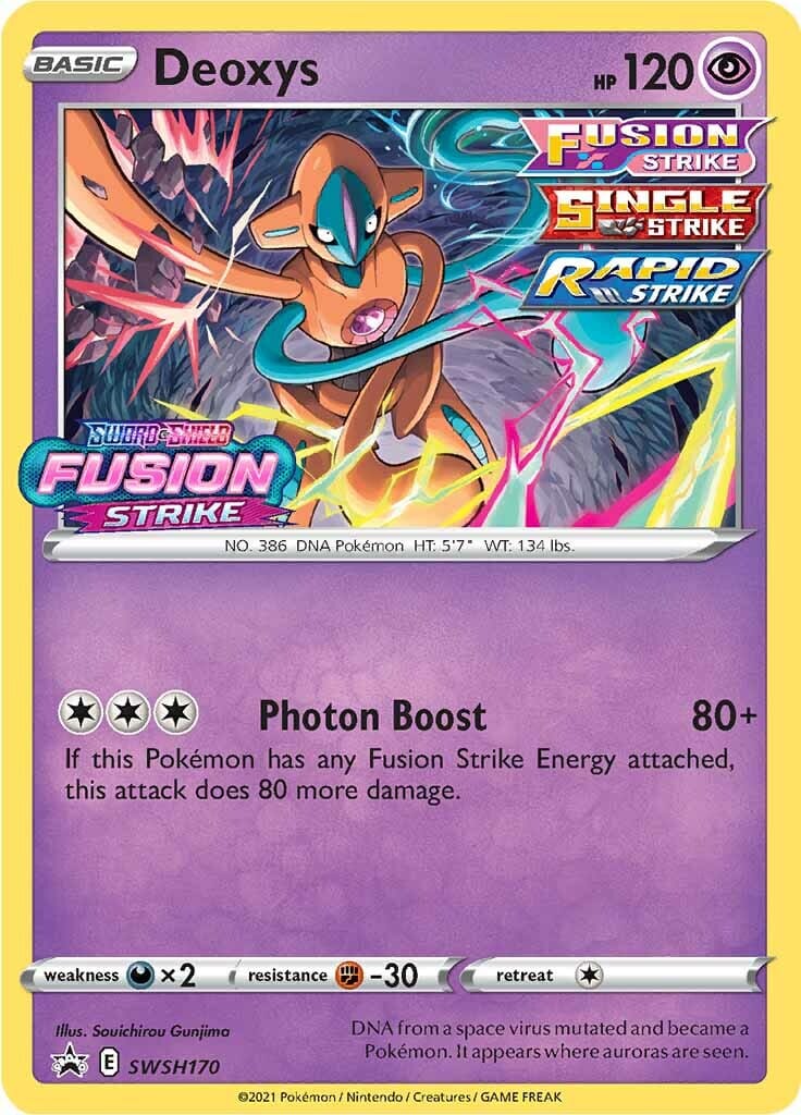 Deoxys (SWSH170) (Prerelease Promo) [Sword & Shield: Black Star Promos] Pokemon Single Pokémon  | Multizone: Comics And Games