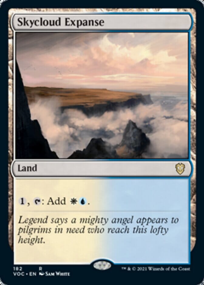 Skycloud Expanse [Innistrad: Crimson Vow Commander] MTG Single Magic: The Gathering  | Multizone: Comics And Games
