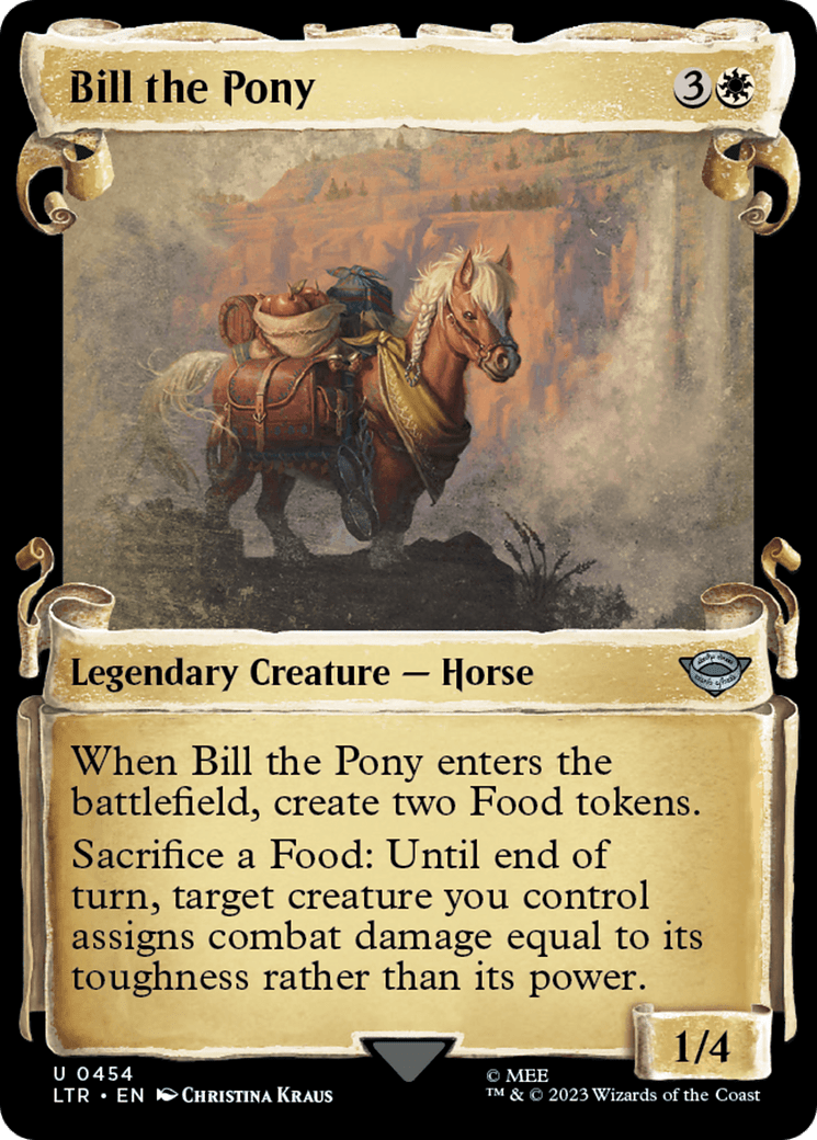 Bill the Pony [The Lord of the Rings: Tales of Middle-Earth Showcase Scrolls] MTG Single Magic: The Gathering  | Multizone: Comics And Games