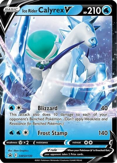 Ice Rider Calyrex V (SWSH130) (Jumbo Card) [Sword & Shield: Black Star Promos] Pokemon Single Pokémon  | Multizone: Comics And Games