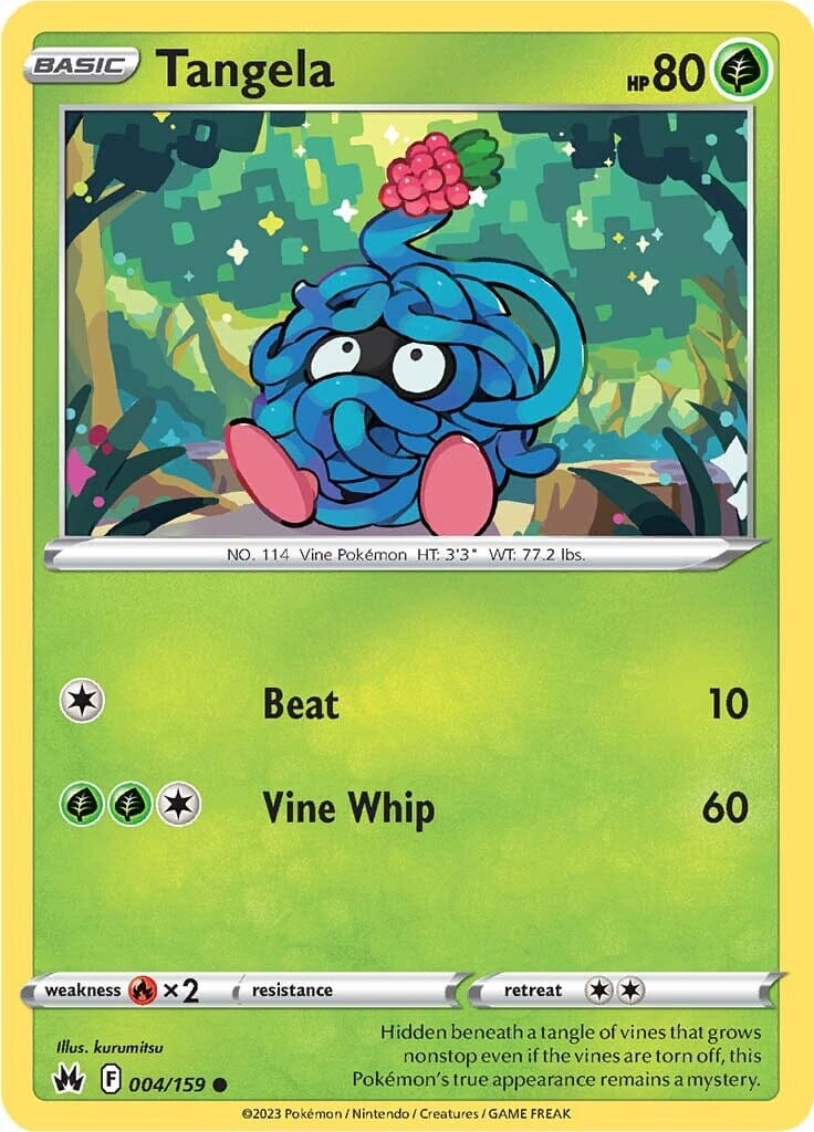 Tangela (004/159) [Sword & Shield: Crown Zenith] Pokemon Single Pokémon  | Multizone: Comics And Games