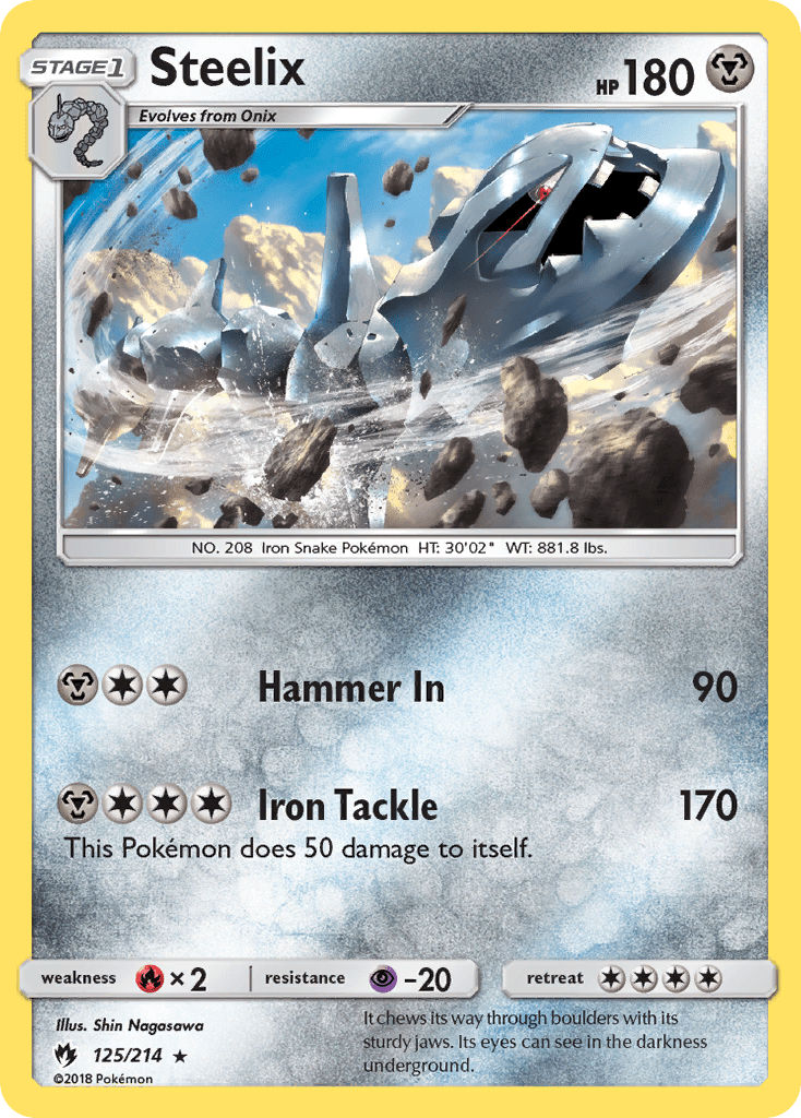 Steelix (125/214) [Sun & Moon: Lost Thunder] Pokemon Single Pokémon  | Multizone: Comics And Games