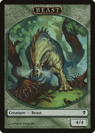 Beast Token [Zendikar Tokens] MTG Single Magic: The Gathering  | Multizone: Comics And Games