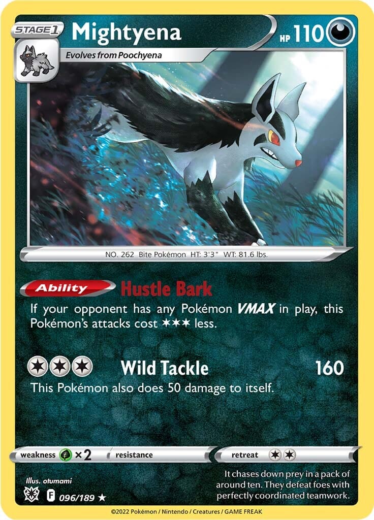 Mightyena (096/189) [Sword & Shield: Astral Radiance] Pokemon Single Pokémon  | Multizone: Comics And Games