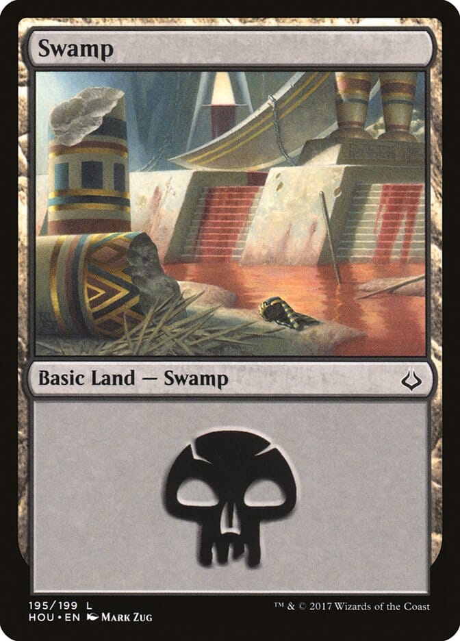 Swamp (195) [Hour of Devastation] MTG Single Magic: The Gathering  | Multizone: Comics And Games