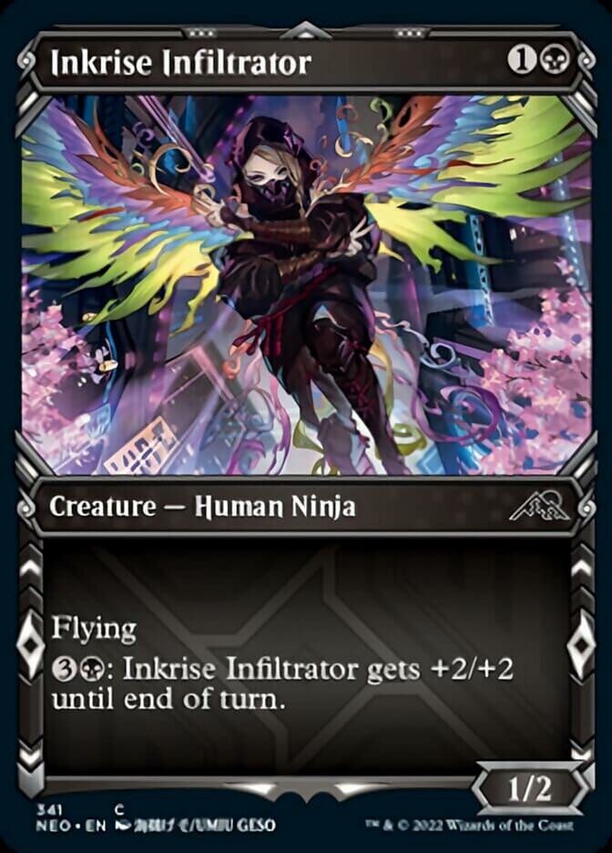 Inkrise Infiltrator (Showcase Ninja) [Kamigawa: Neon Dynasty] MTG Single Magic: The Gathering  | Multizone: Comics And Games