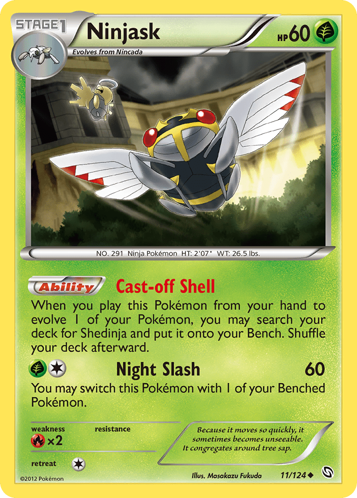 Ninjask (11/124) [Black & White: Dragons Exalted] Pokemon Single Pokémon  | Multizone: Comics And Games