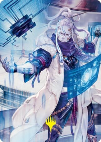 Tameshi, Reality Architect 2 Art Card (Gold-Stamped Signature) [Kamigawa: Neon Dynasty Art Series] MTG Single Magic: The Gathering  | Multizone: Comics And Games