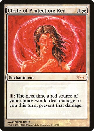 Circle of Protection: Red [Friday Night Magic 2005] MTG Single Magic: The Gathering  | Multizone: Comics And Games