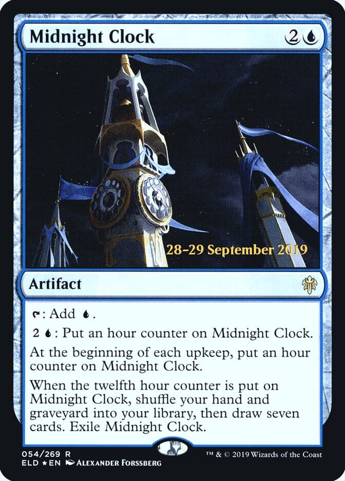 Midnight Clock [Throne of Eldraine Prerelease Promos] MTG Single Magic: The Gathering  | Multizone: Comics And Games