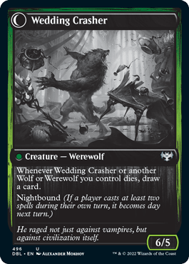 Wolfkin Outcast // Wedding Crasher [Innistrad: Double Feature] MTG Single Magic: The Gathering  | Multizone: Comics And Games