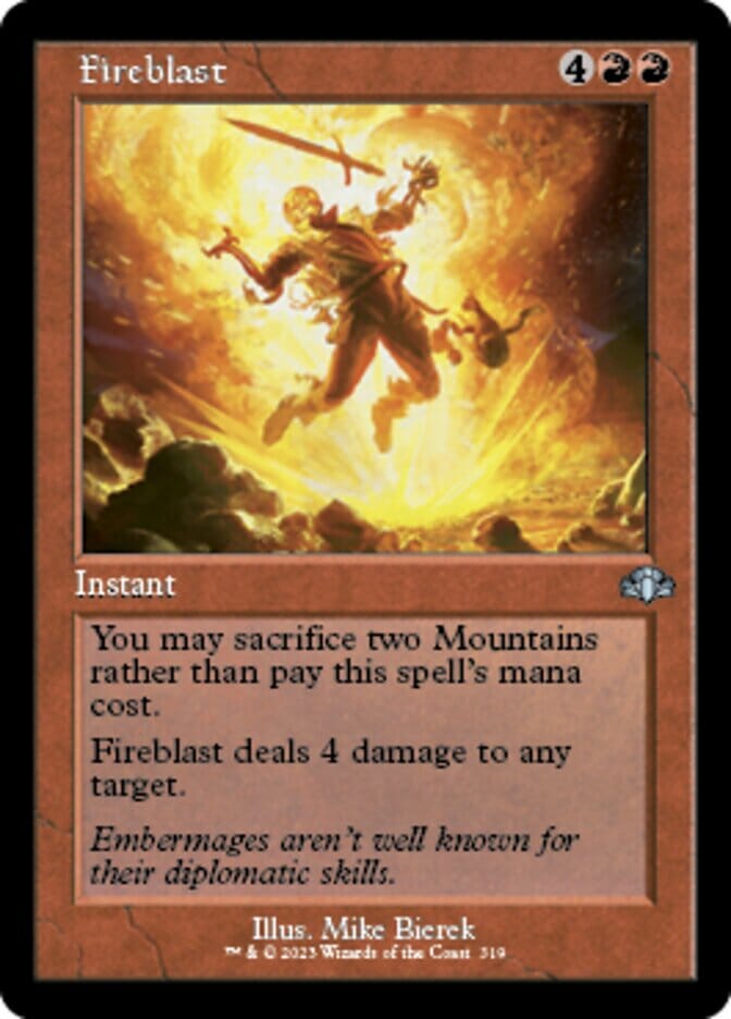 Fireblast (Retro) [Dominaria Remastered] MTG Single Magic: The Gathering  | Multizone: Comics And Games