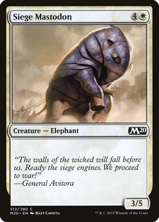 Siege Mastodon [Core Set 2020] MTG Single Magic: The Gathering  | Multizone: Comics And Games