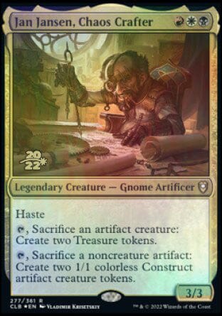 Jan Jansen, Chaos Crafter [Commander Legends: Battle for Baldur's Gate Prerelease Promos] MTG Single Magic: The Gathering  | Multizone: Comics And Games