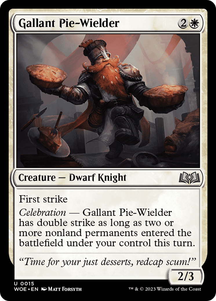 Gallant Pie-Wielder [Wilds of Eldraine] MTG Single Magic: The Gathering  | Multizone: Comics And Games