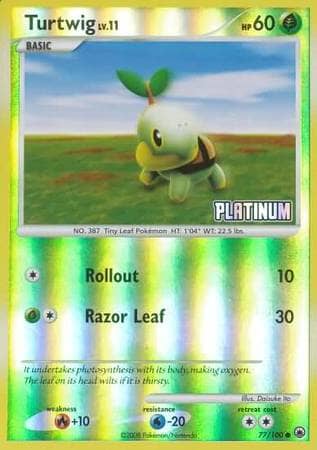 Turtwig (77/100) [Burger King Promos: 2009 Collection] Pokemon Single Pokémon  | Multizone: Comics And Games