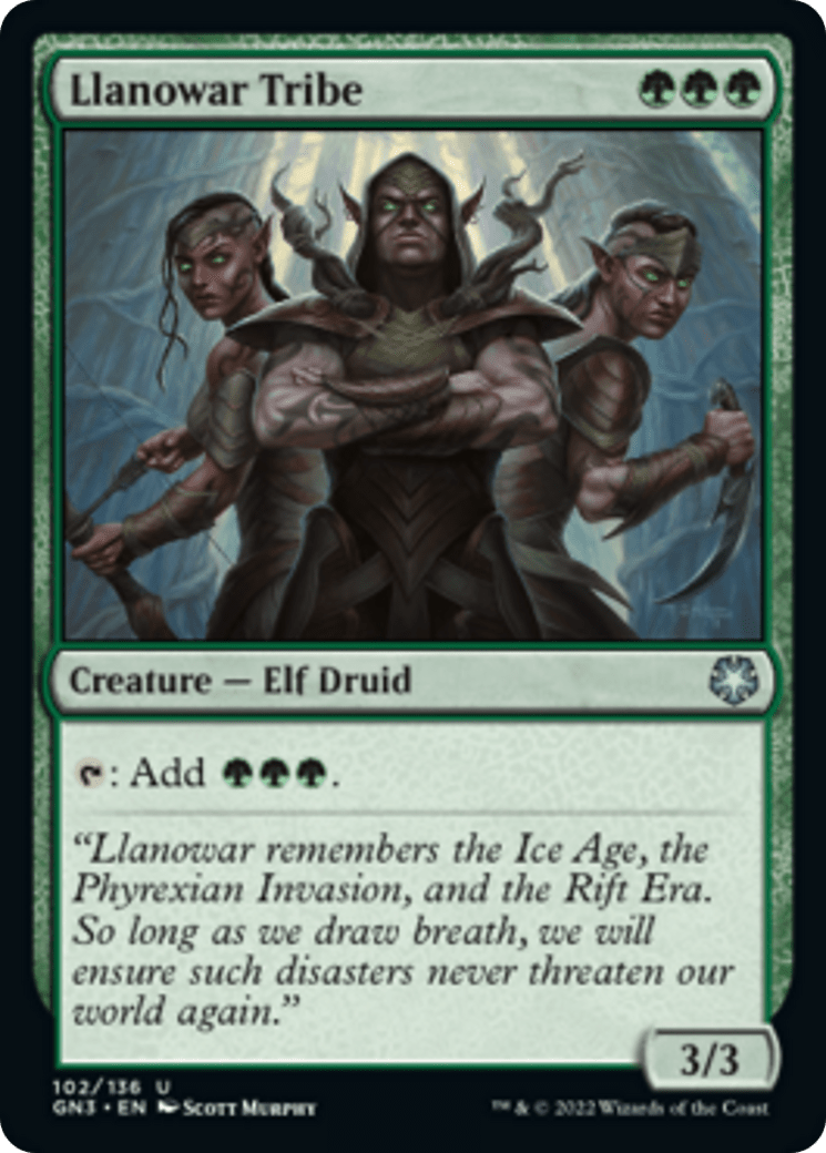 Llanowar Tribe [Game Night: Free-for-All] MTG Single Magic: The Gathering  | Multizone: Comics And Games