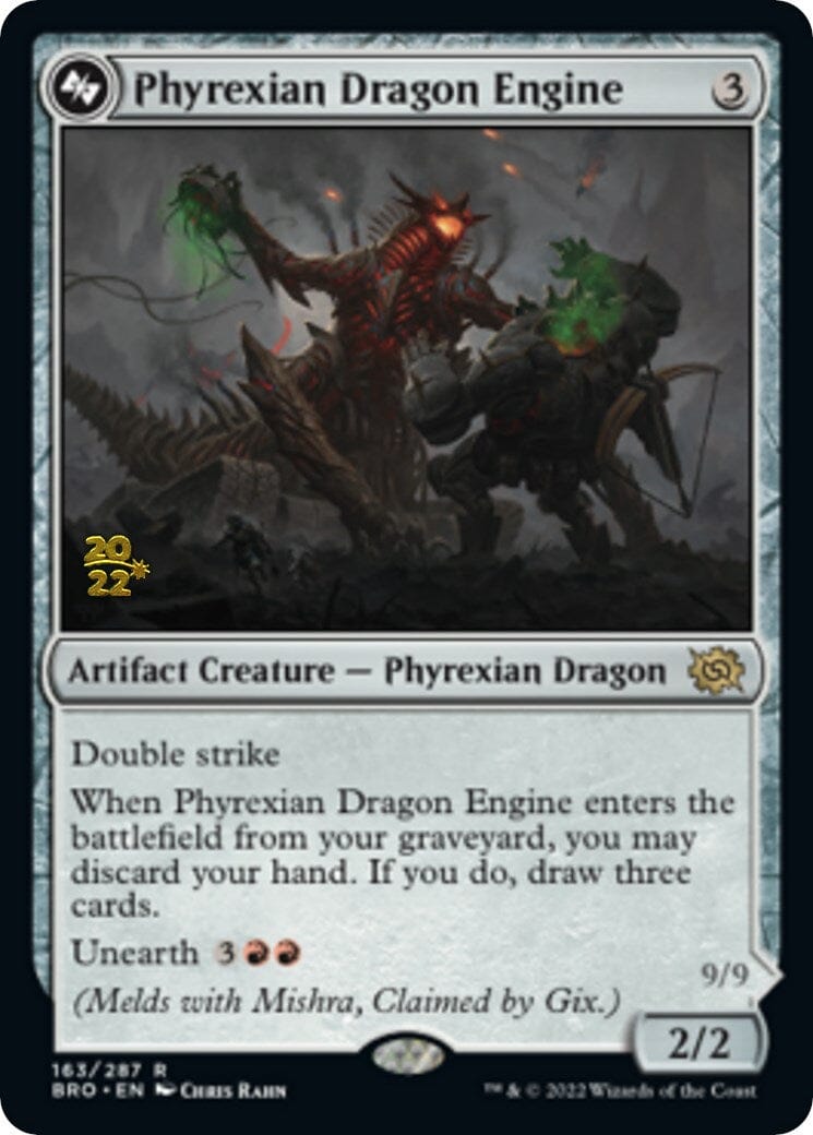 Phyrexian Dragon Engine [The Brothers' War: Prerelease Promos] MTG Single Magic: The Gathering  | Multizone: Comics And Games
