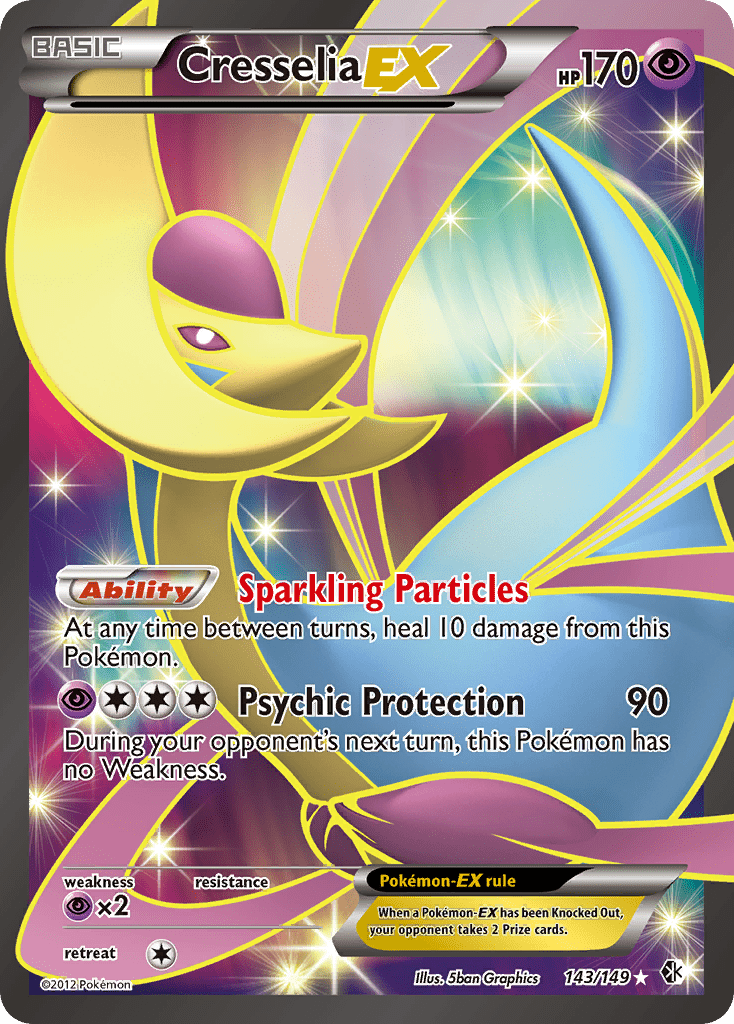 Cresselia EX (143/149) [Black & White: Boundaries Crossed] Pokemon Single Pokémon  | Multizone: Comics And Games