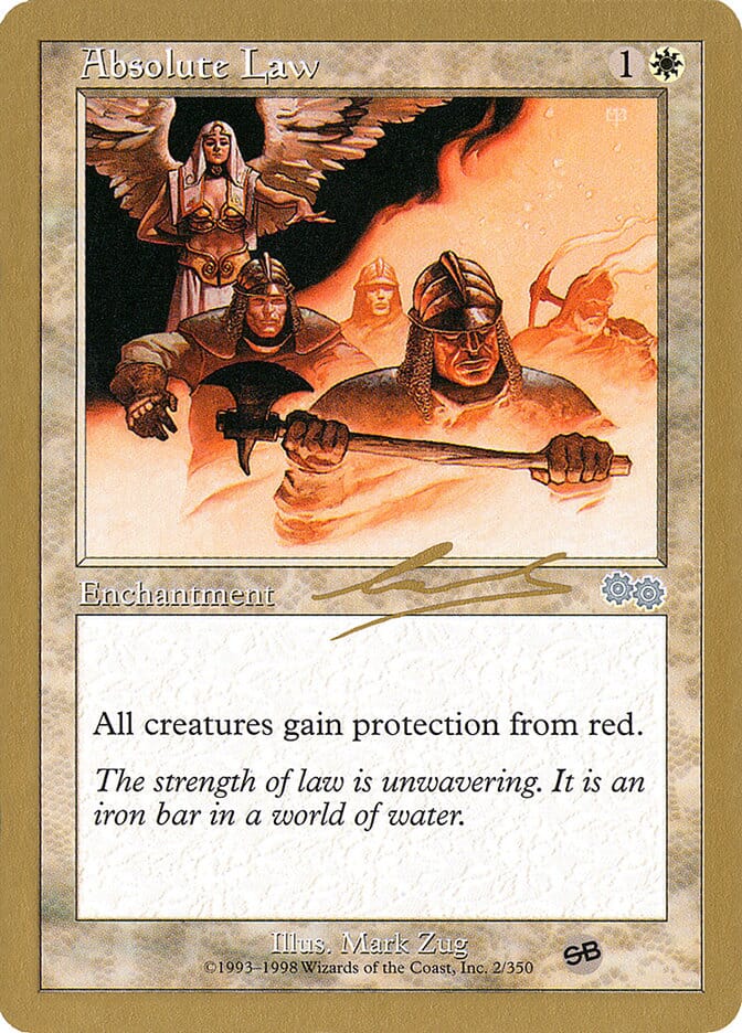 Absolute Law (Nicolas Labarre) (SB) [World Championship Decks 2000] MTG Single Magic: The Gathering  | Multizone: Comics And Games