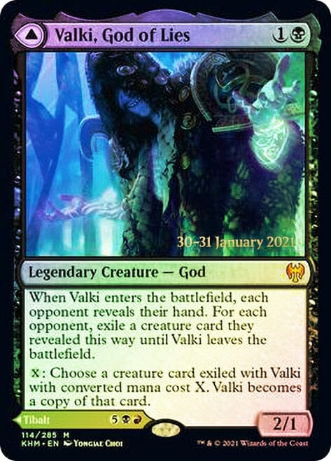 Valki, God of Lies // Tibalt, Cosmic Impostor [Kaldheim Prerelease Promos] MTG Single Magic: The Gathering  | Multizone: Comics And Games