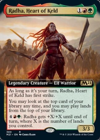 Radha, Heart of Keld (Extended Art) [Core Set 2021] MTG Single Magic: The Gathering  | Multizone: Comics And Games