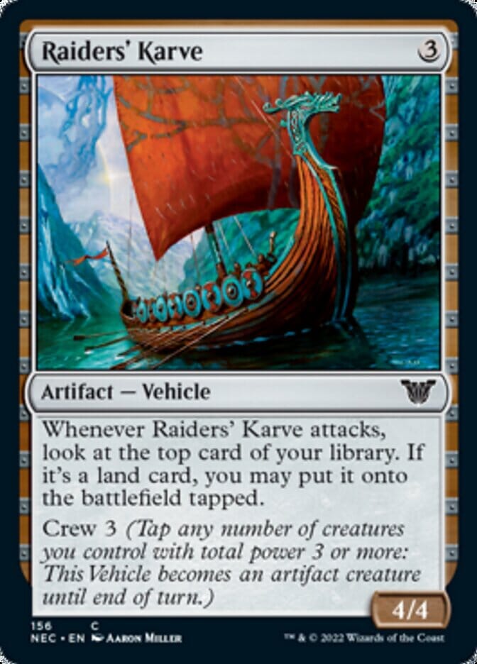 Raiders' Karve [Kamigawa: Neon Dynasty Commander] MTG Single Magic: The Gathering  | Multizone: Comics And Games