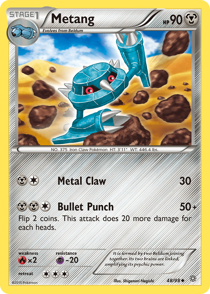 Metang (48/98) [XY: Ancient Origins] Pokemon Single Pokémon  | Multizone: Comics And Games