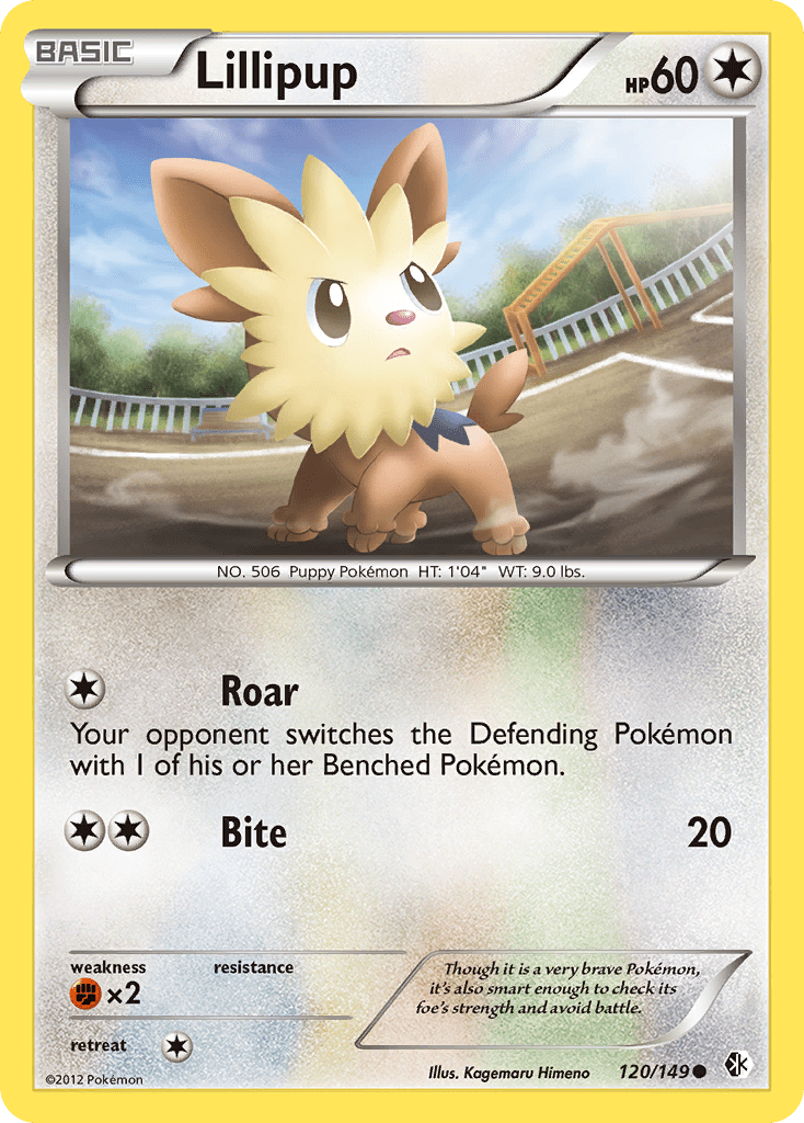 Lillipup (120/149) [Black & White: Boundaries Crossed] Pokemon Single Pokémon  | Multizone: Comics And Games