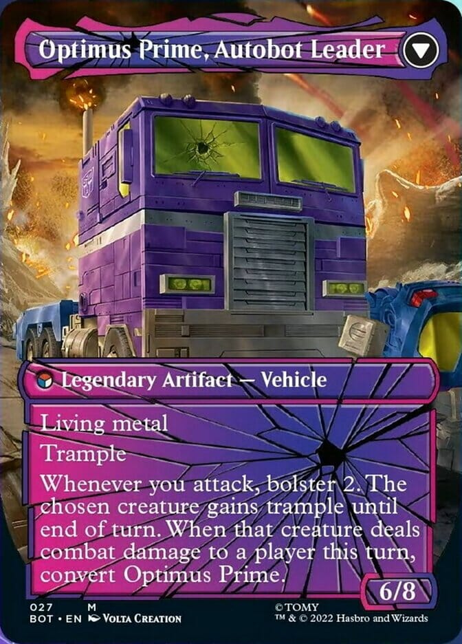 Optimus Prime, Hero // Optimus Prime, Autobot Leader (Shattered Glass) [Universes Beyond: Transformers] MTG Single Magic: The Gathering  | Multizone: Comics And Games