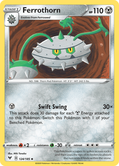 Ferrothorn (124/185) [Sword & Shield: Vivid Voltage] Pokemon Single Pokémon  | Multizone: Comics And Games