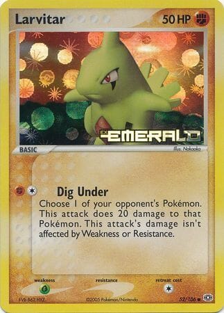Larvitar (52/106) (Stamped) [EX: Emerald] Pokemon Single Pokémon  | Multizone: Comics And Games