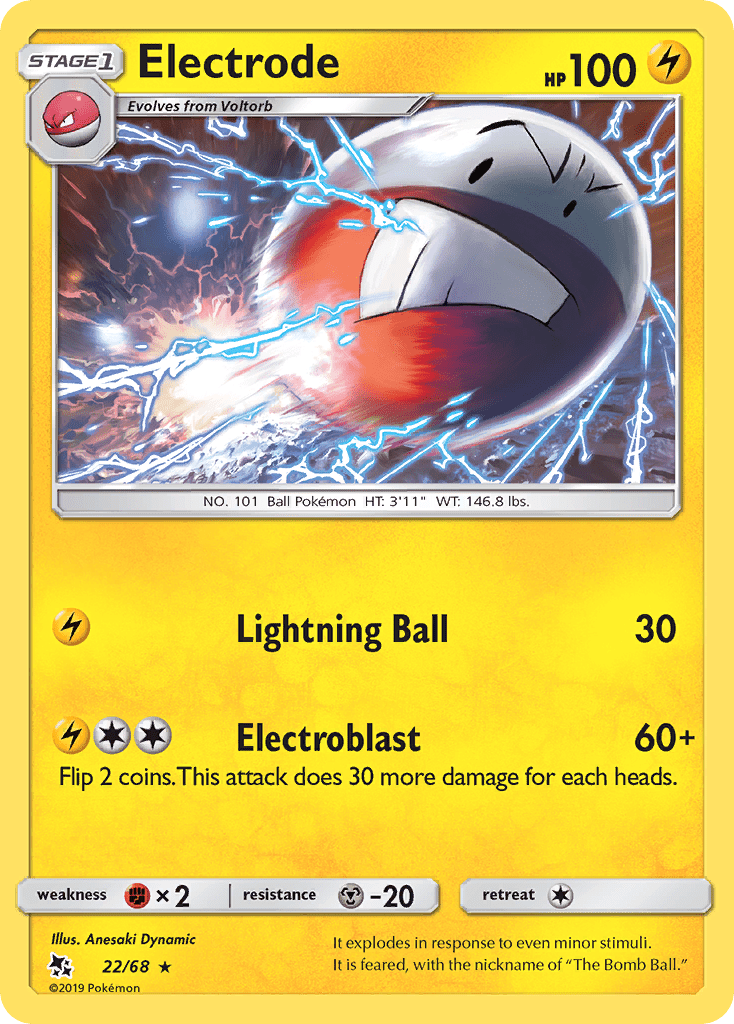 Electrode (22/68) [Sun & Moon: Hidden Fates] Pokemon Single Pokémon  | Multizone: Comics And Games