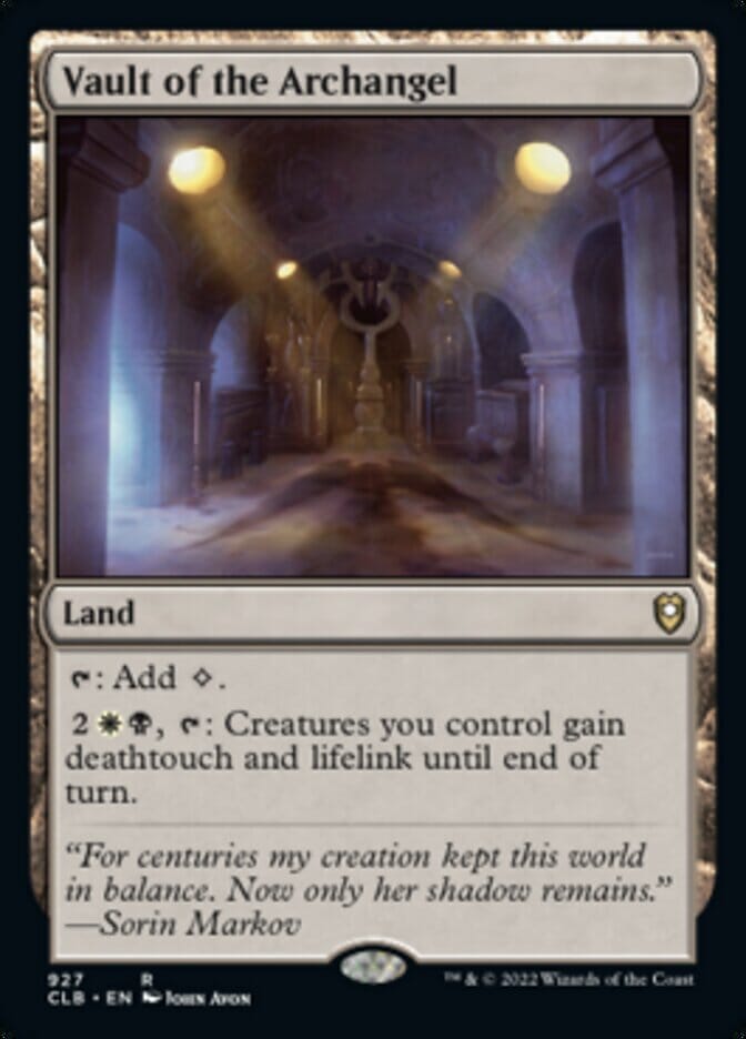 Vault of the Archangel [Commander Legends: Battle for Baldur's Gate] MTG Single Magic: The Gathering  | Multizone: Comics And Games