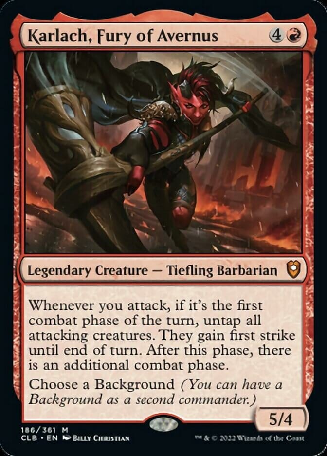 Karlach, Fury of Avernus [Commander Legends: Battle for Baldur's Gate] MTG Single Magic: The Gathering  | Multizone: Comics And Games