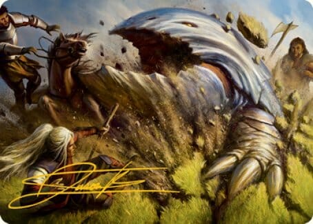 Bulette Art Card (Gold-Stamped Signature) [Dungeons & Dragons: Adventures in the Forgotten Realms Art Series] MTG Single Magic: The Gathering  | Multizone: Comics And Games