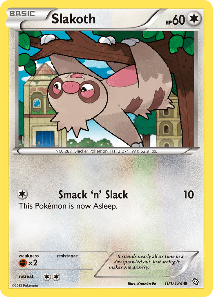 Slakoth (101/124) [Black & White: Dragons Exalted] Pokemon Single Pokémon  | Multizone: Comics And Games