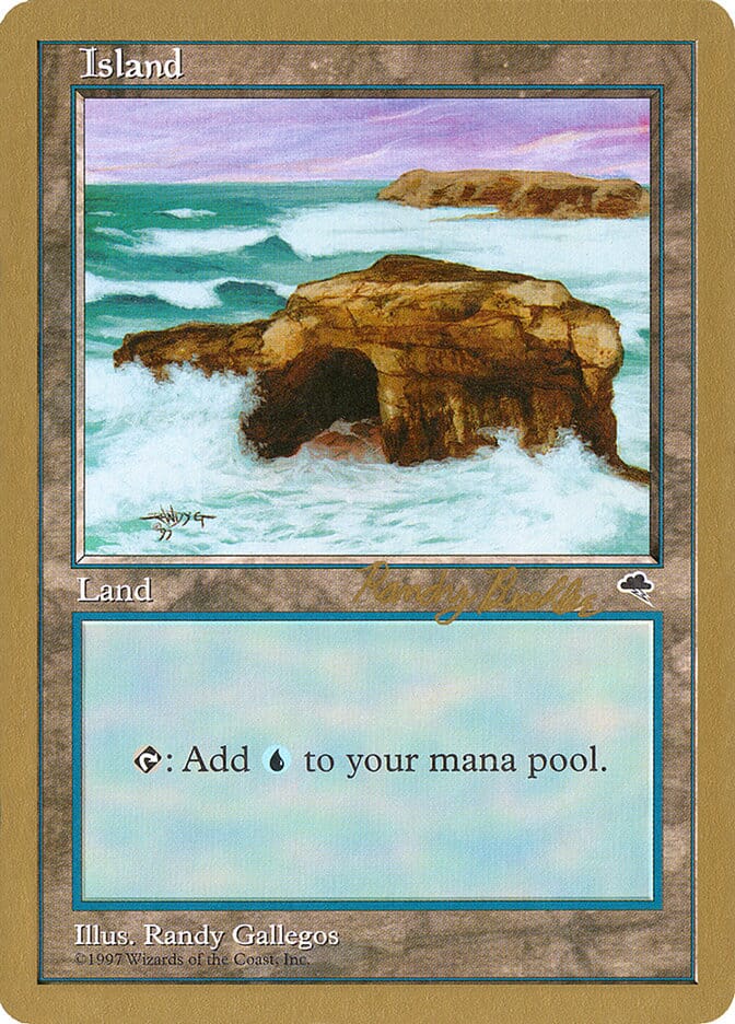 Island (rb336) (Randy Buehler) [World Championship Decks 1998] MTG Single Magic: The Gathering  | Multizone: Comics And Games