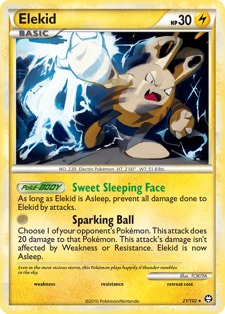Elekid (21/102) [HeartGold & SoulSilver: Triumphant] Pokemon Single Pokémon  | Multizone: Comics And Games