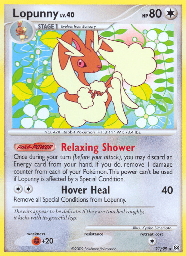 Lopunny (21/99) [Platinum: Arceus] Pokemon Single Pokémon  | Multizone: Comics And Games