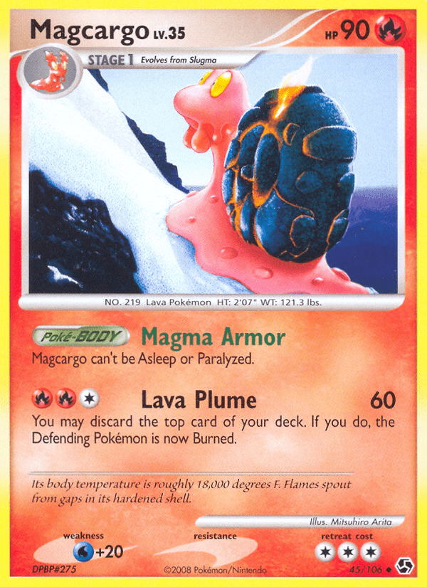 Magcargo (45/106) [Diamond & Pearl: Great Encounters] Pokemon Single Pokémon  | Multizone: Comics And Games