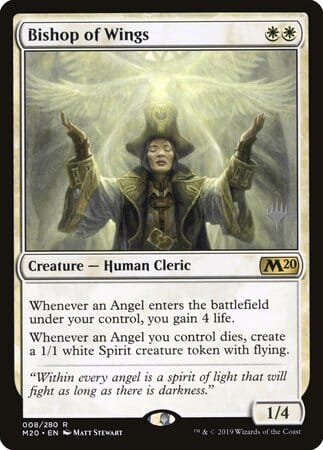 Bishop of Wings [Core Set 2020 Promos] MTG Single Magic: The Gathering  | Multizone: Comics And Games