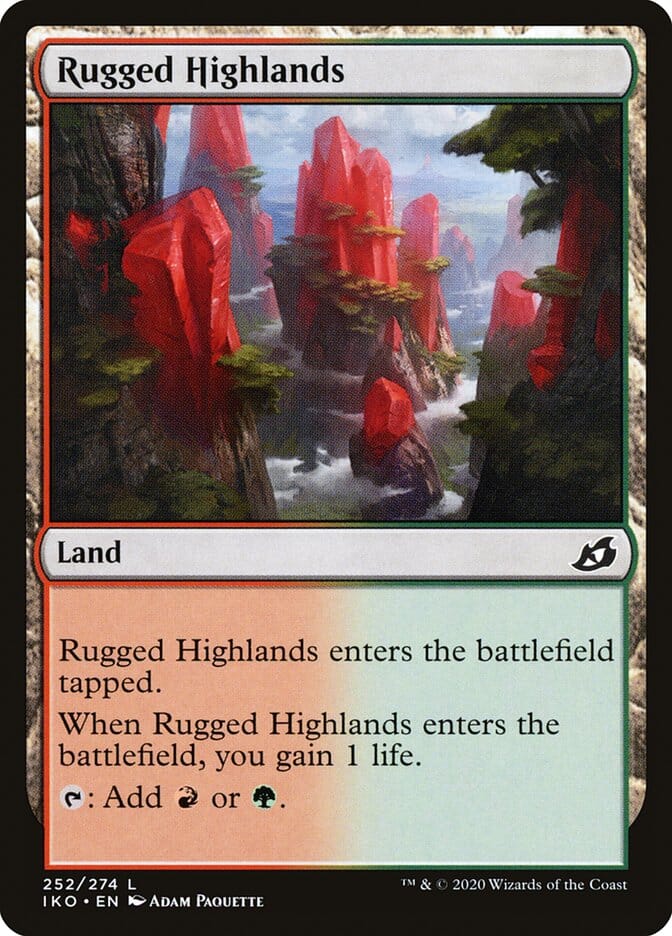 Rugged Highlands [Ikoria: Lair of Behemoths] MTG Single Magic: The Gathering  | Multizone: Comics And Games