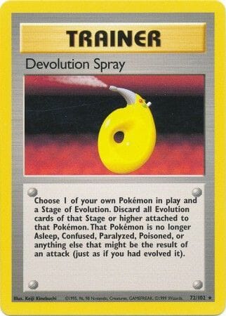 Devolution Spray (72/102) [Base Set Unlimited] Pokemon Single Pokémon  | Multizone: Comics And Games