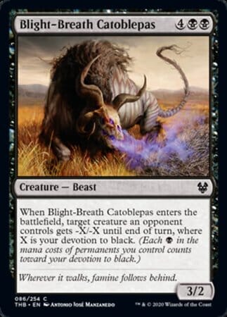 Blight-Breath Catoblepas [Theros Beyond Death] MTG Single Magic: The Gathering  | Multizone: Comics And Games